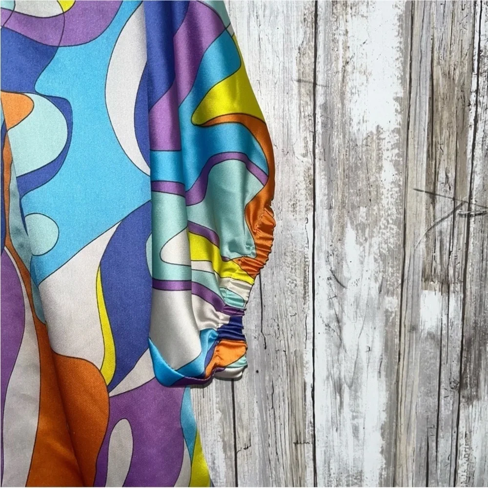 Adrienne Color Pop Oversized Blouse - Picture 2 of 5